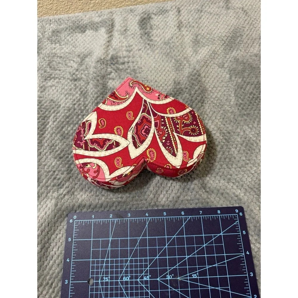 Vera Bradley Heart Jewelry Case Keepsake Holder